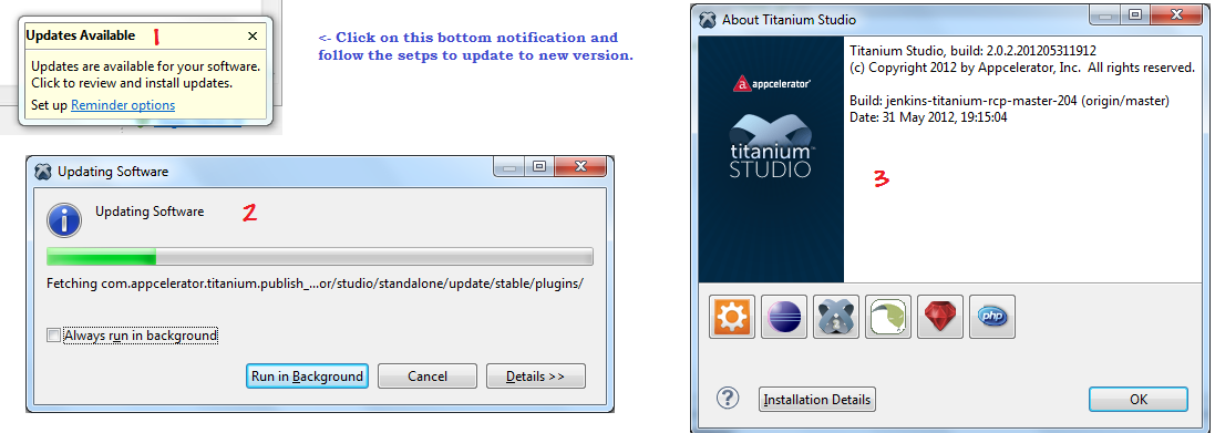 Appcelerator Announced  Titanium Studio 2.0.2