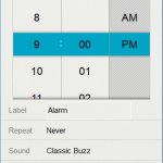 Firefox OS Clock Alarm-Set