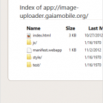 Firefox OS image uploader app