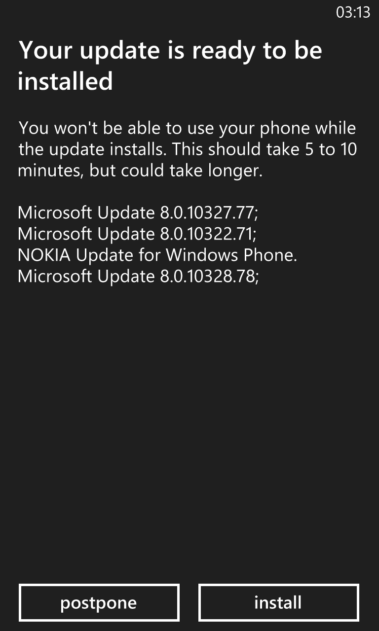 Windows phone 8 update