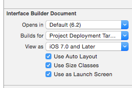 Use as Launch Screen in Xcode