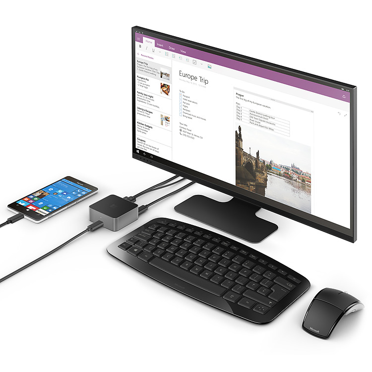 Microsoft Display Dock connected
